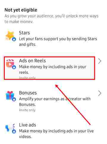 ads on reels