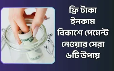 ফ্রি টাকা ইনকাম বিকাশে পেমেন্ট নেওয়ার সেরা ৬টি উপায়