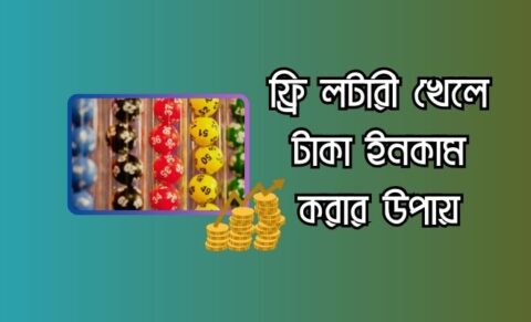 ফ্রি লটারী খেলে টাকা ইনকাম