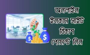 অনলাইন ইনকাম সাইট বিকাশ পেমেন্ট