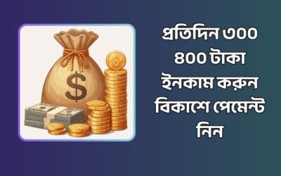 প্রতিদিন ৩০০ ৪০০ টাকা ইনকাম করুন বিকাশে পেমেন্ট নিন