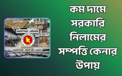 অল্প টাকায় সরকারি নিলাম সম্পত্তি কেনার উপায়
